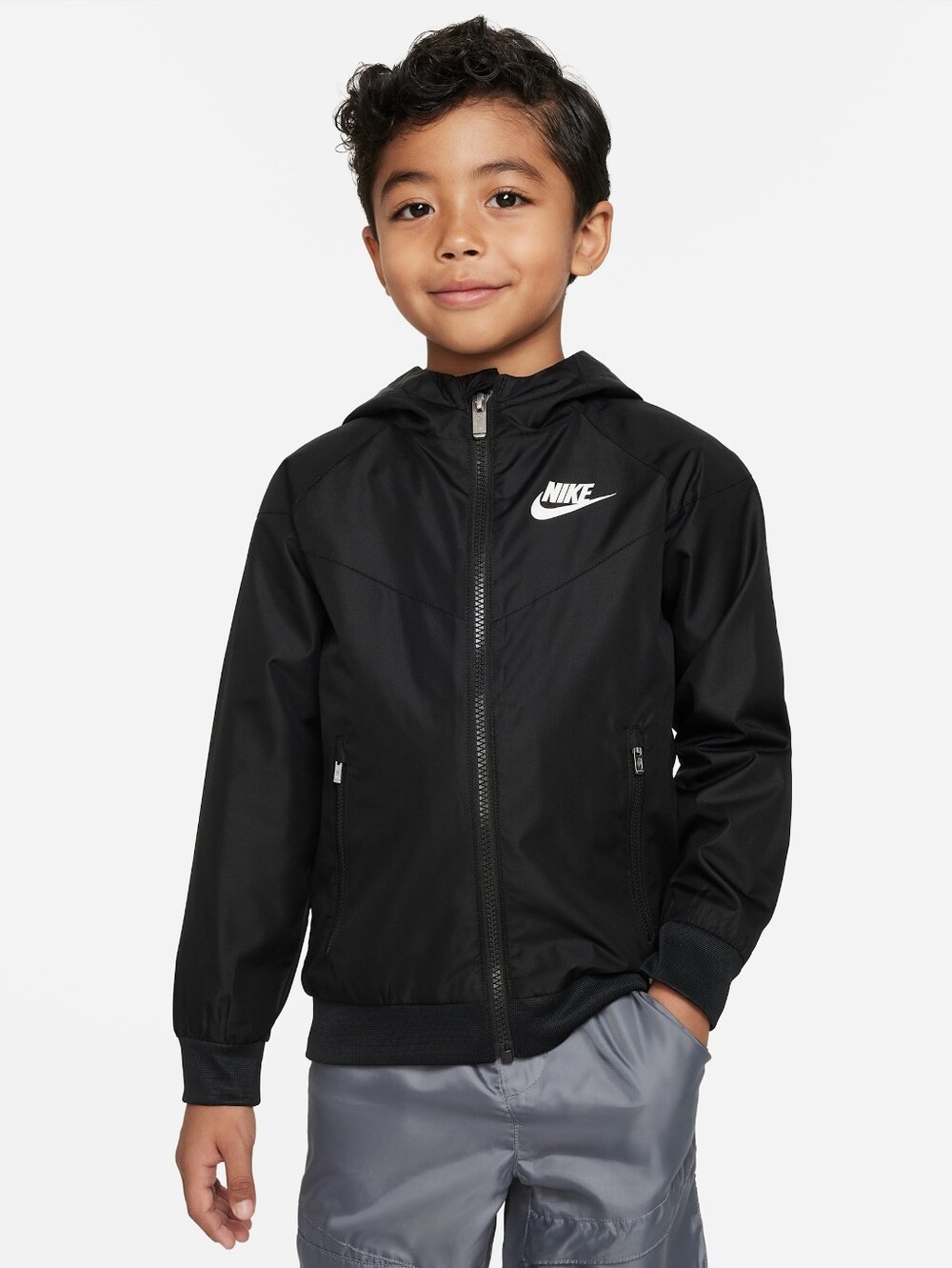 Like New Black Nike Windrunner Hooded Kids' Jacket: Size 2T